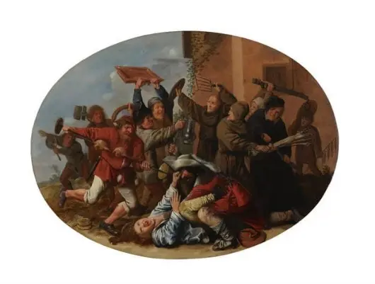 Battaglia tra il carnevale  la quaresima, Opera di Jan Miense Molenaer 